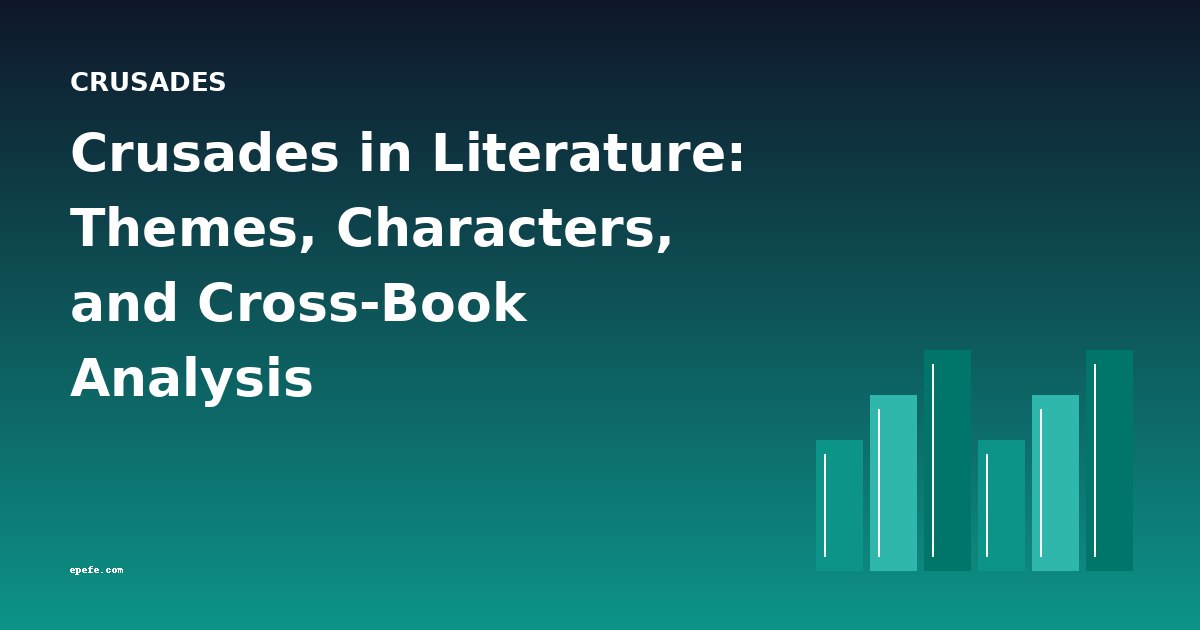 Crusades in Literature: Themes, Characters, and Cross-Book Analysis
