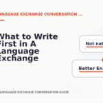 What to Write First in A Language Exchange Conversation